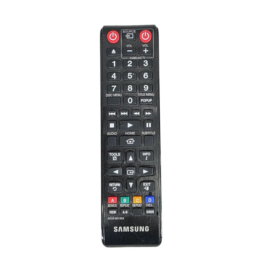 Samsung OEM Original AK59-00149A Blu-Ray Player Remote Control No back Cover
